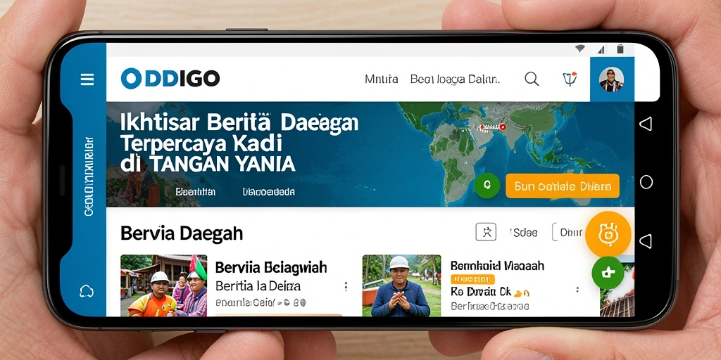 Tampilan antarmuka ODDIGO yang informatif dan mudah digunakan.