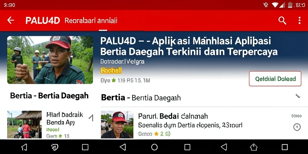 Tampilan antarmuka PALU4D yang sederhana dan informatif.