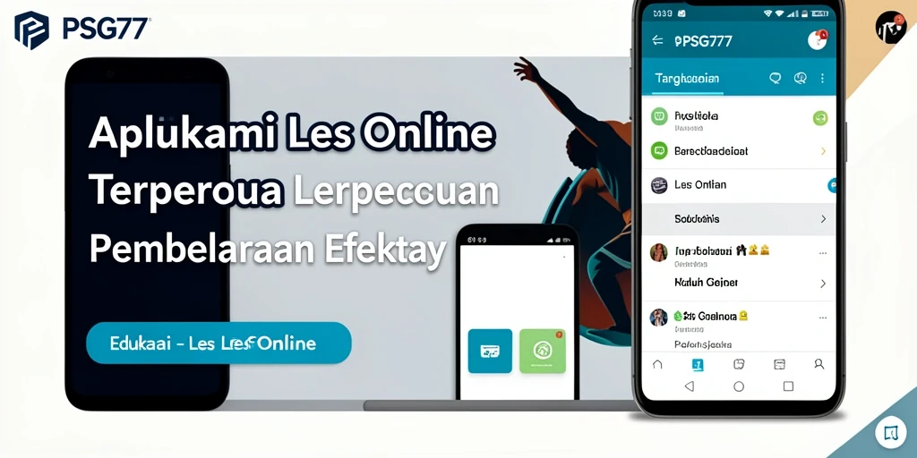 Antarmuka user-friendly dengan fitur Les Online yang interaktif.