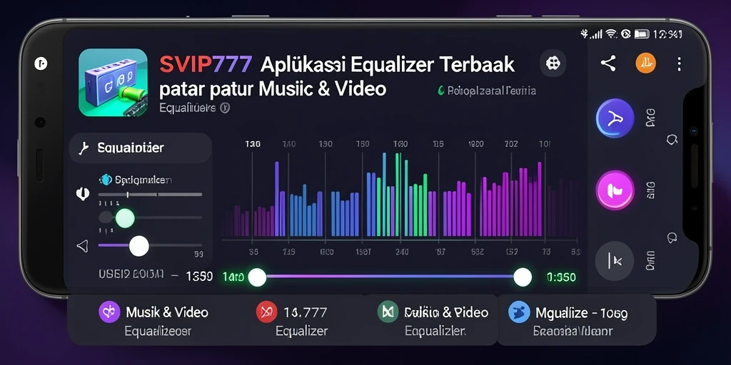 Antarmuka SVIP777 yang menarik dan fungsional untuk equalizer.