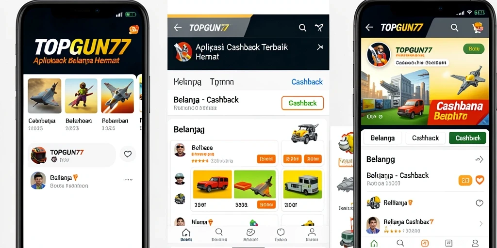 Tampilan antarmuka pengguna TOPGUN77 untuk Cashback yang mudah dipahami.
