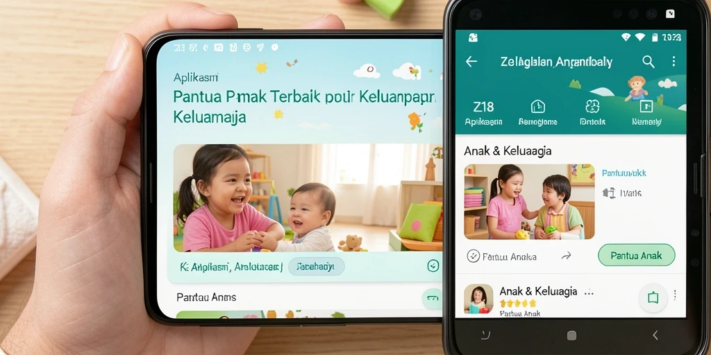 Tampilan antarmuka Z18 yang sederhana dan informatif untuk Pantau Anak.