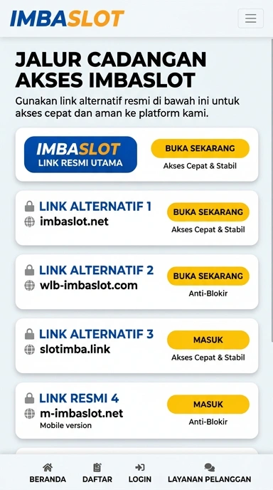 Link Alternatif imbaslot Terbaru dan Aman